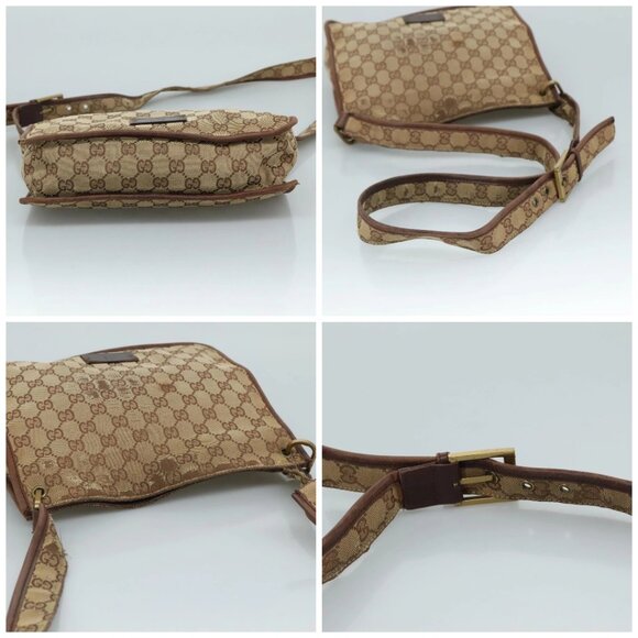 GUCCI GG Canvas Shoulder Bag Beige 91762 Auth 111560 - Picture 16 of 16